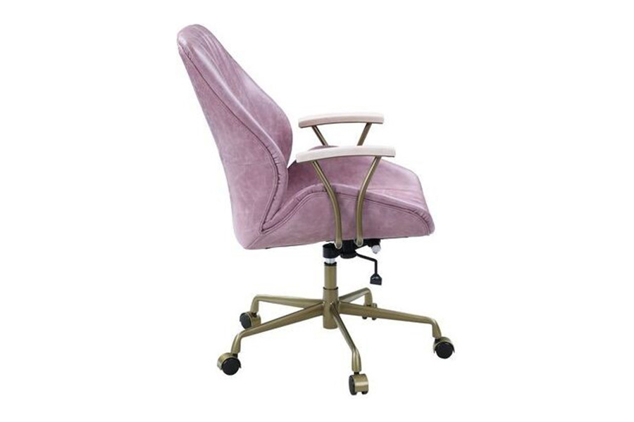 ACME Hamilton Leather Executive Office Chair - Pink