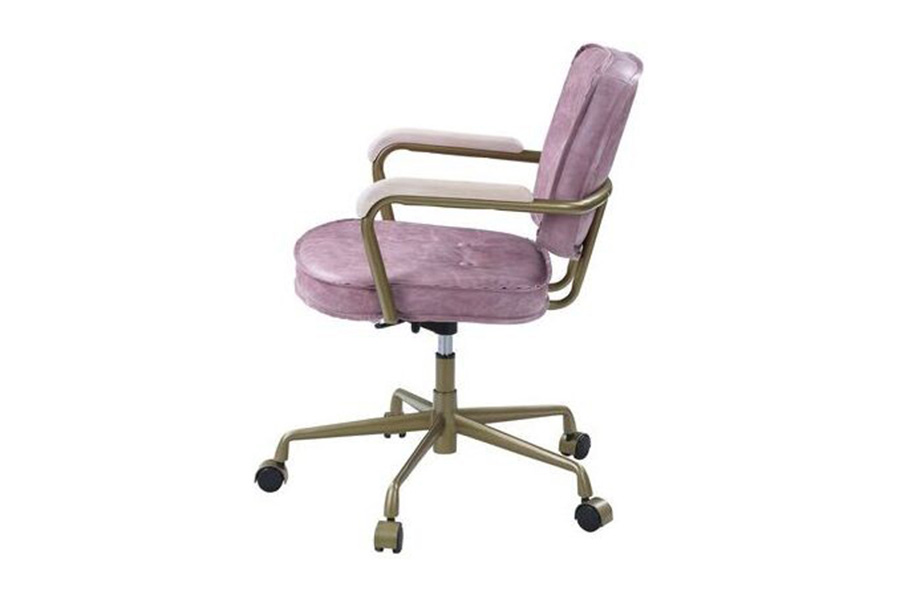 ACME Siecross Office Chair - Pink Top Grain Leather