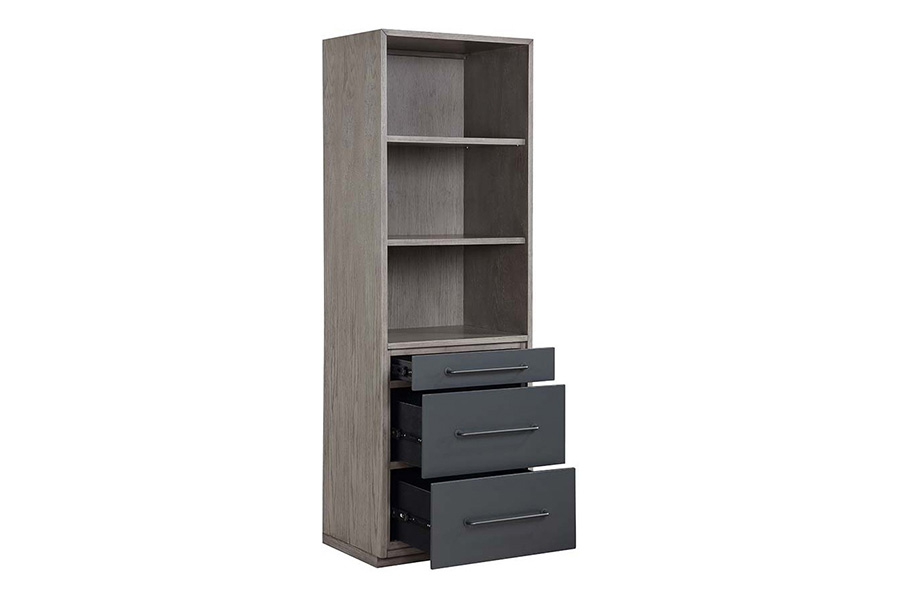 ACME - Estevon Bookcase in Gray Oak