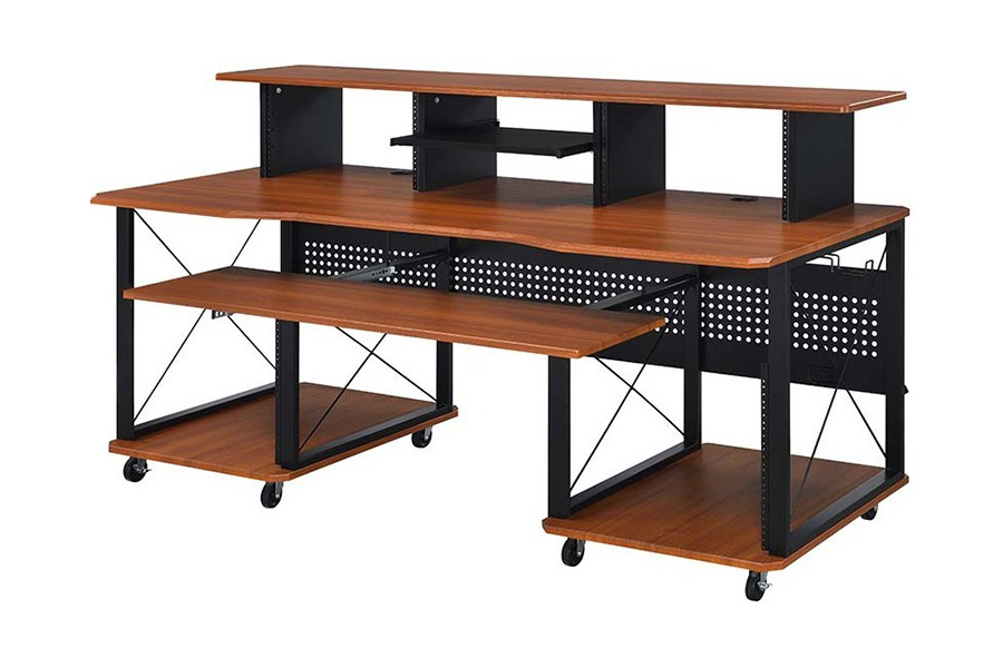 ACME Megara Music Desk - Cherry and Black Finish