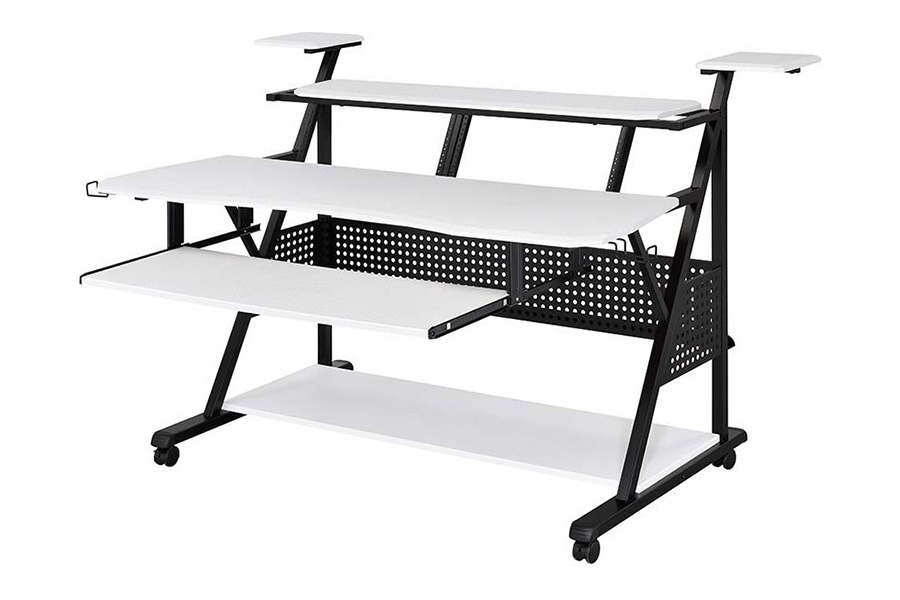 ACME Willow Music Desk - White and Black Finish