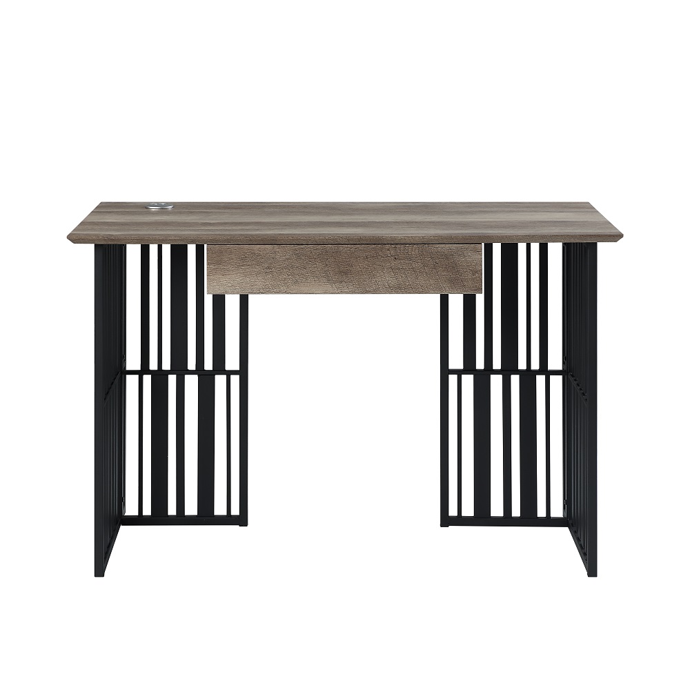 ACME - Zudora Writing Desk in Antique Oak/Black