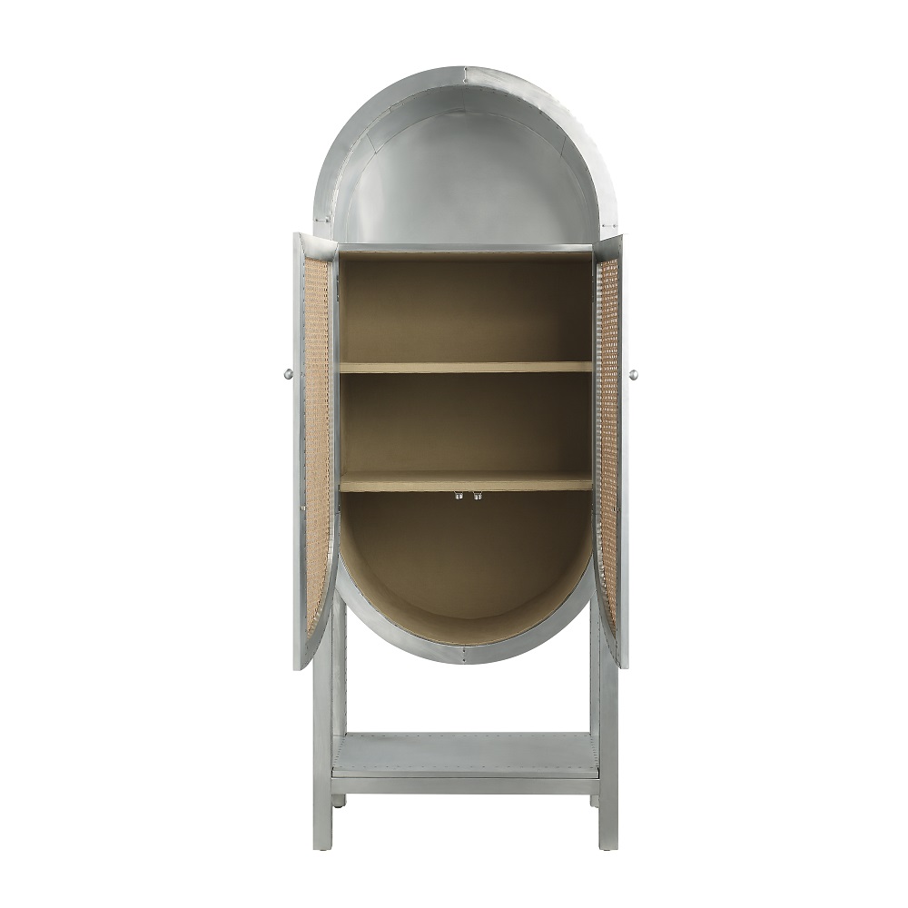 ACME - Ogden Bookcase in Aluminum