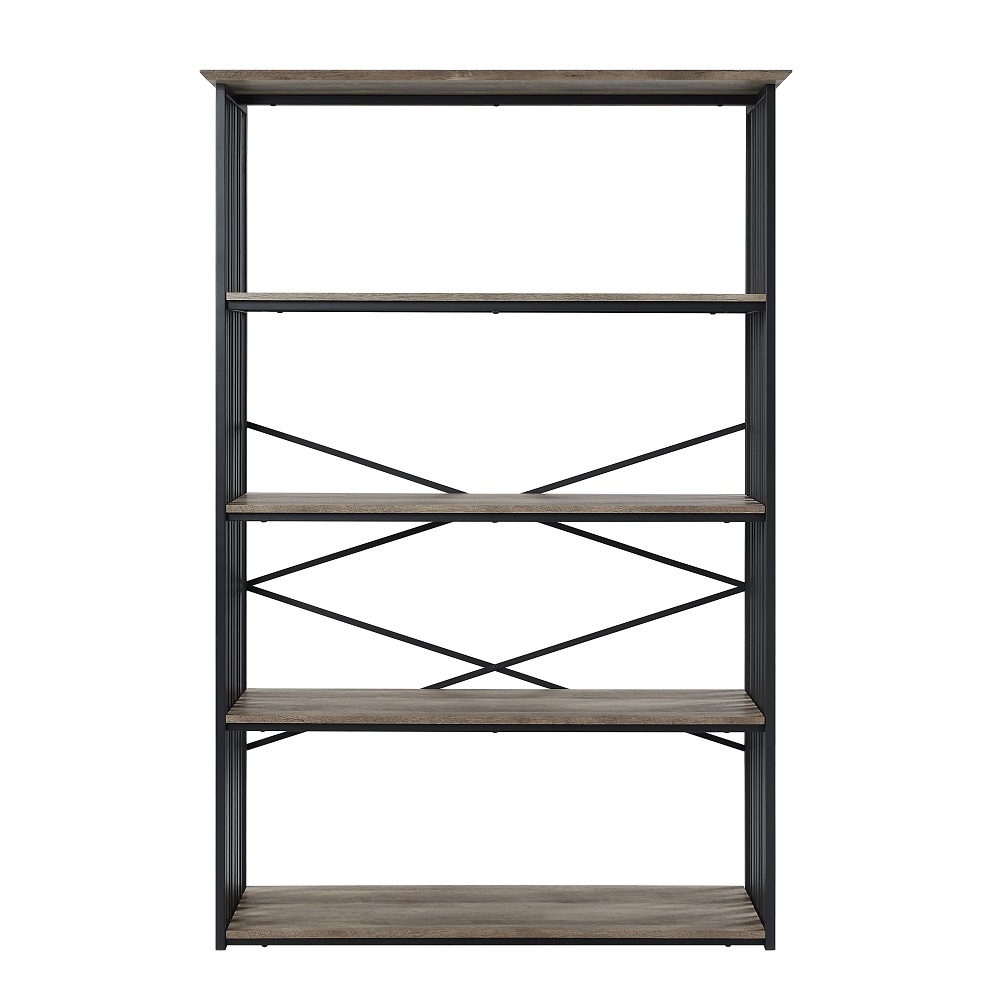 ACME - Zudora Bookshelf in Antique Oak/Black