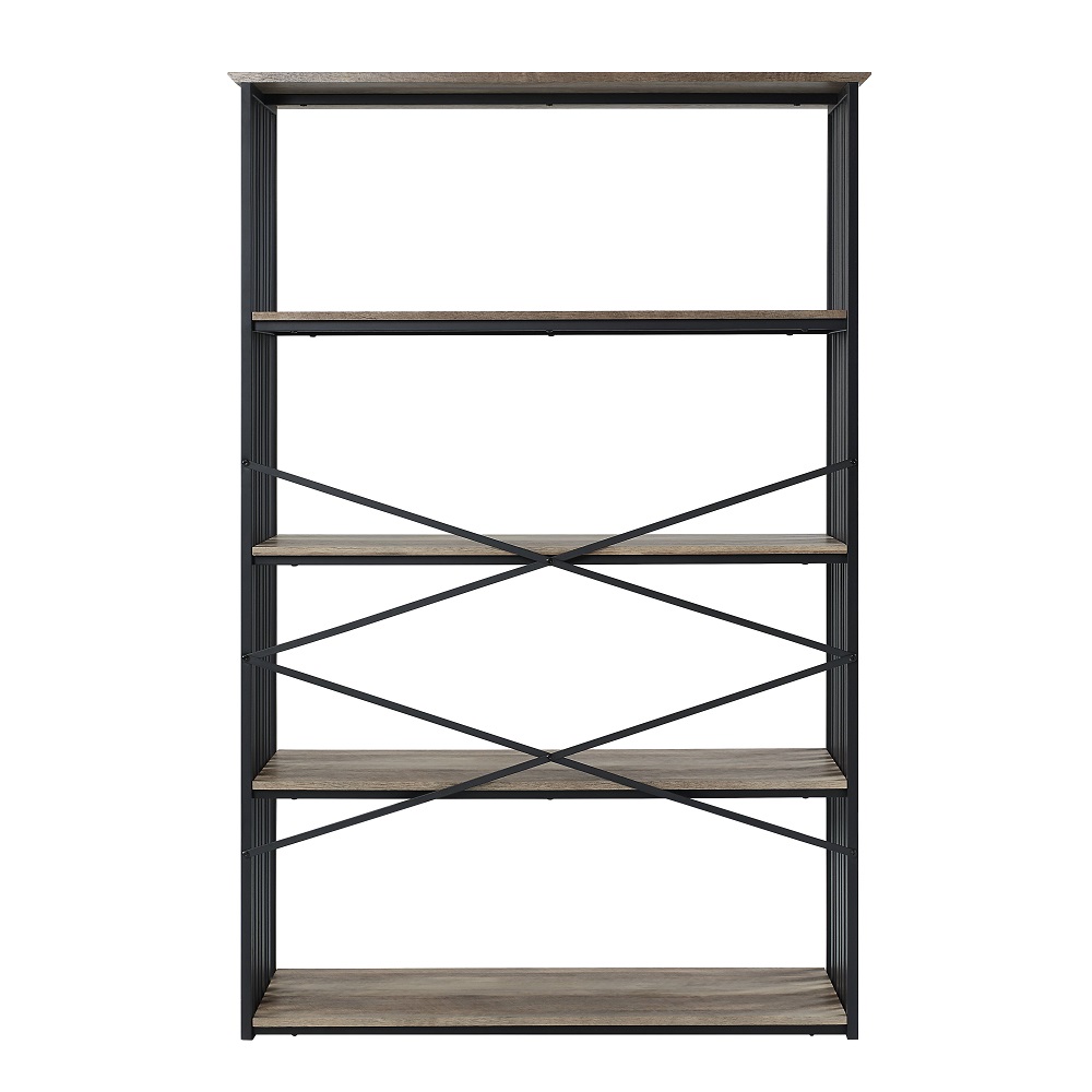 ACME - Zudora Bookshelf in Antique Oak/Black