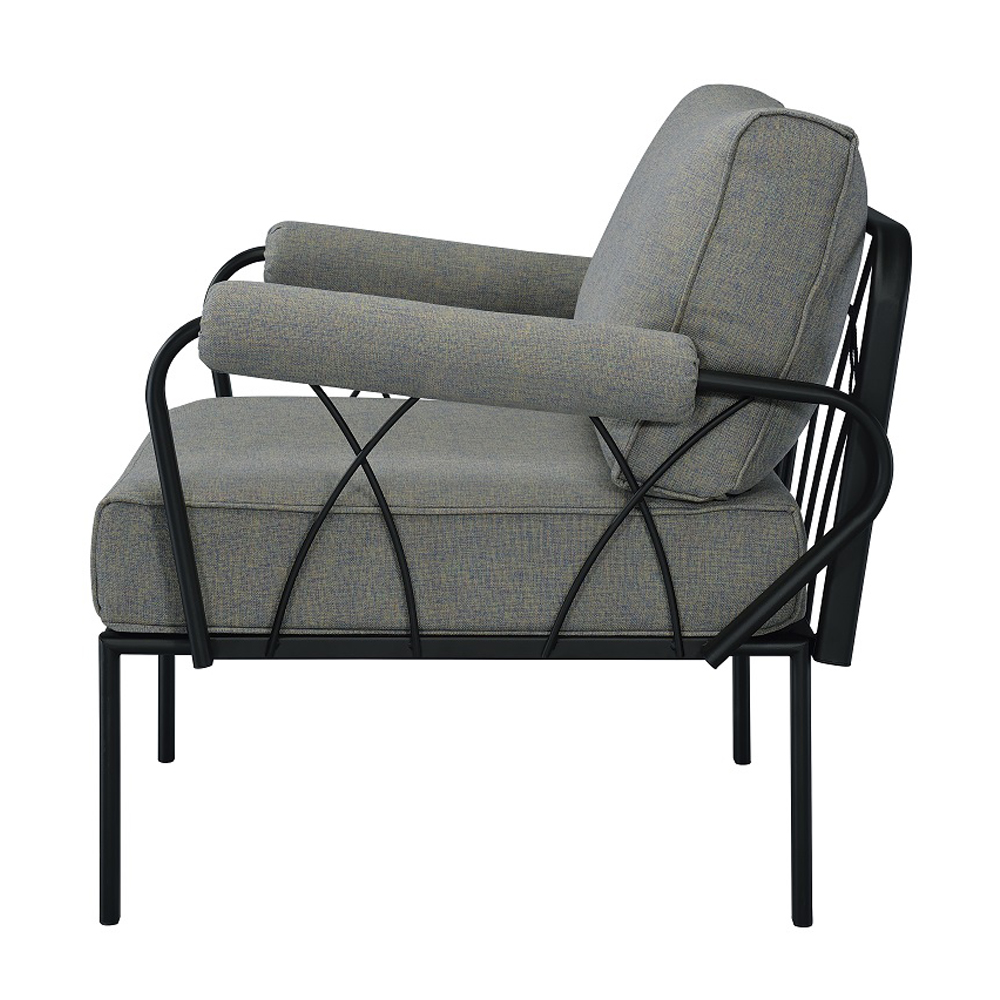 ACME Rajni Patio Arm Chair - Gray Black