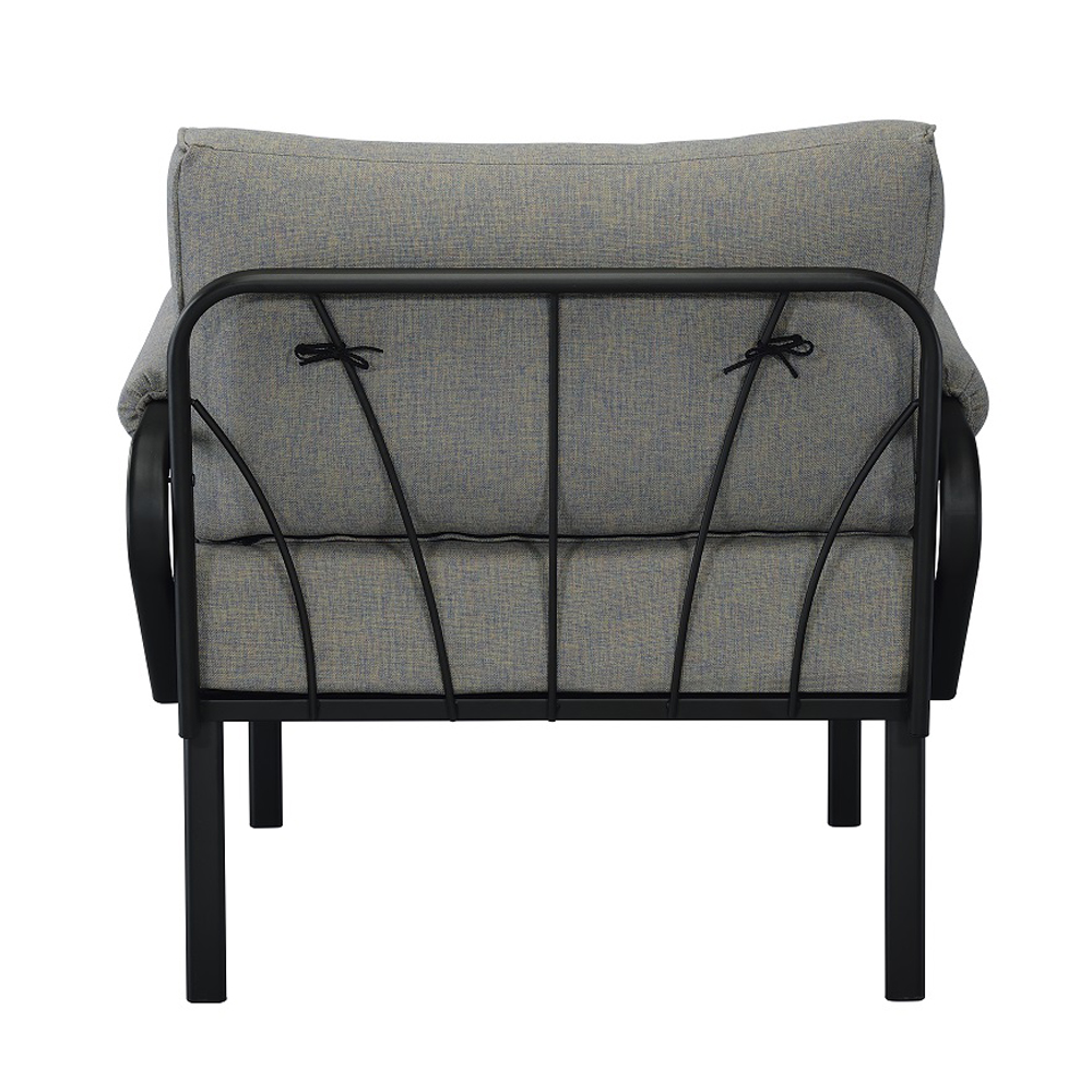 ACME Rajni Patio Arm Chair - Gray Black