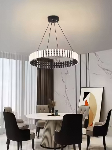 Modern Atmospheric Round LED Chandelier - 80cm