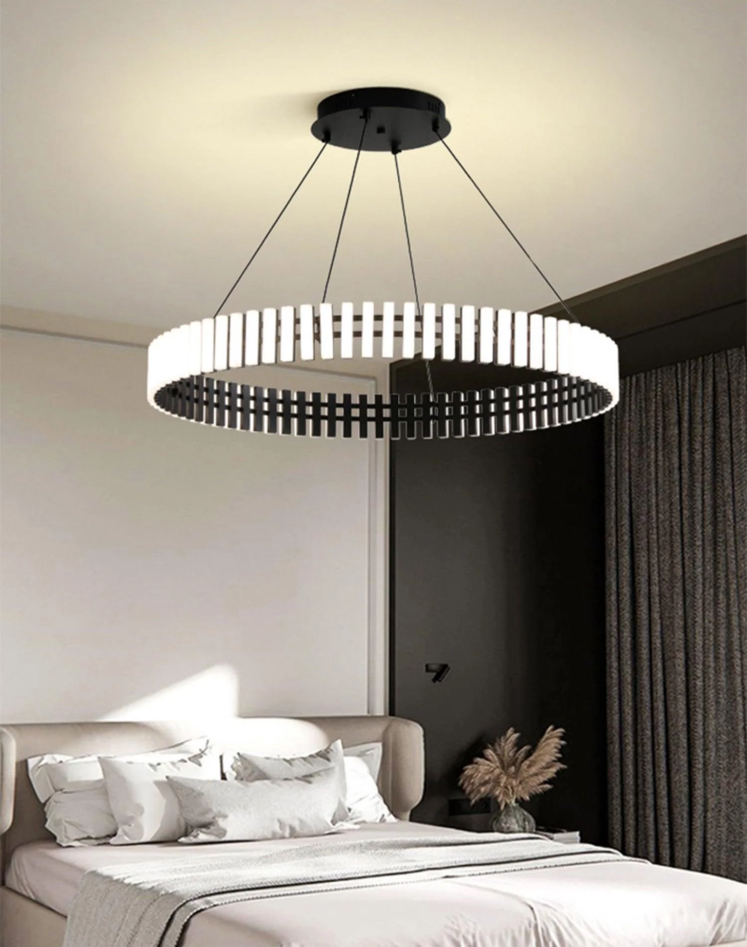 Modern Atmospheric Round LED Chandelier - 80cm