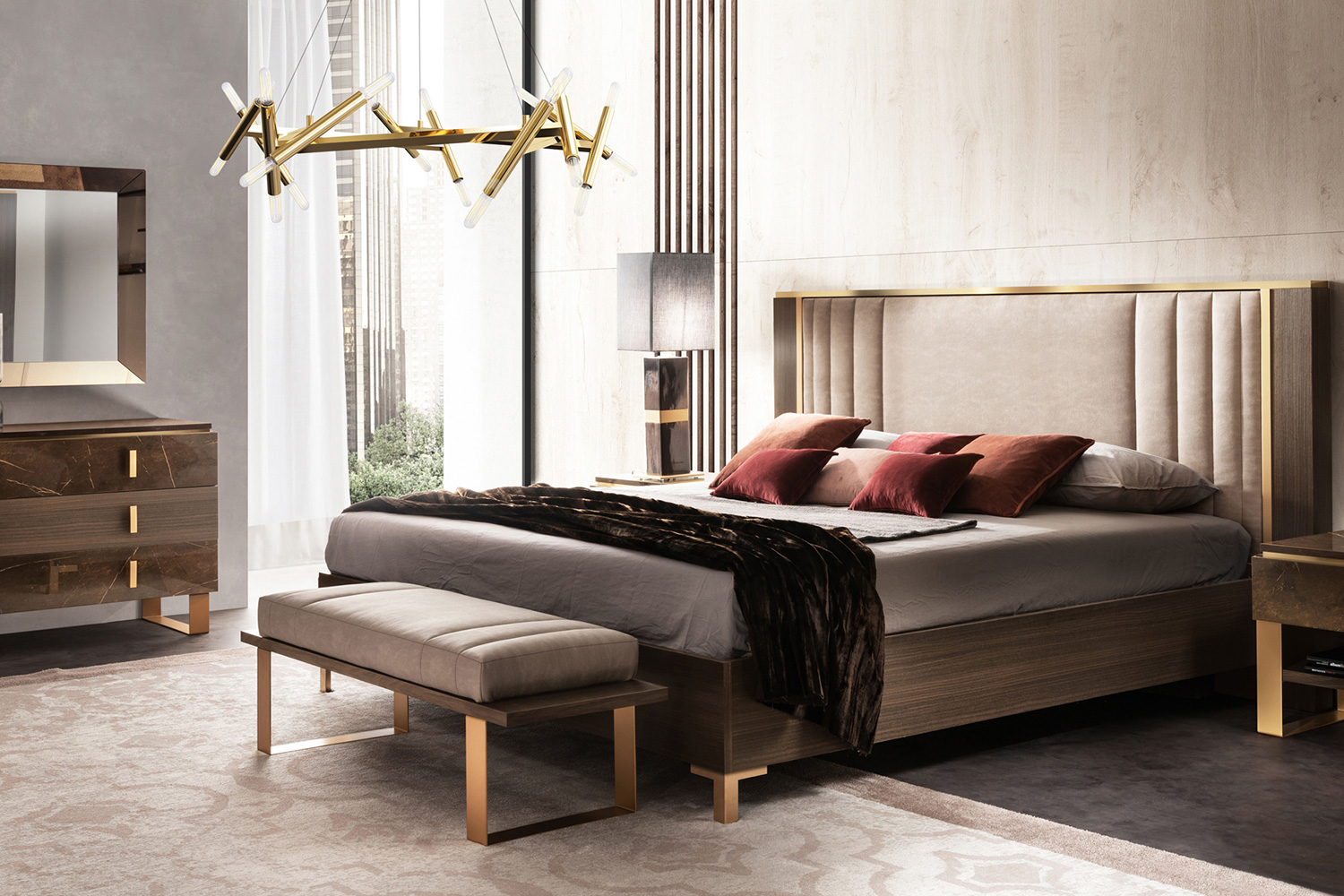 Arredoclassic - Essenza Bed With Upholstered HB