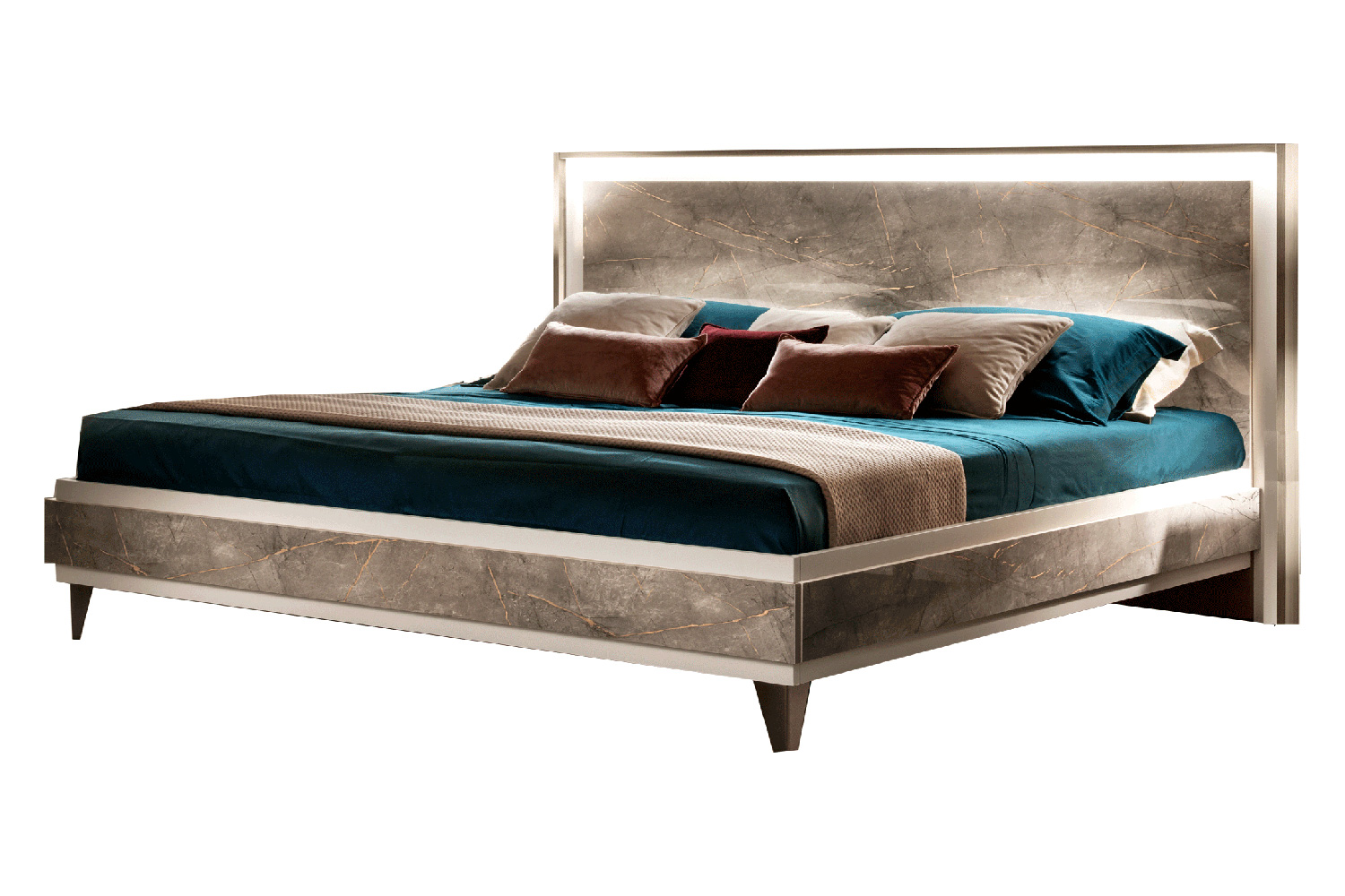 Arredoclassic - Arredoambra Bed With Wooden HB