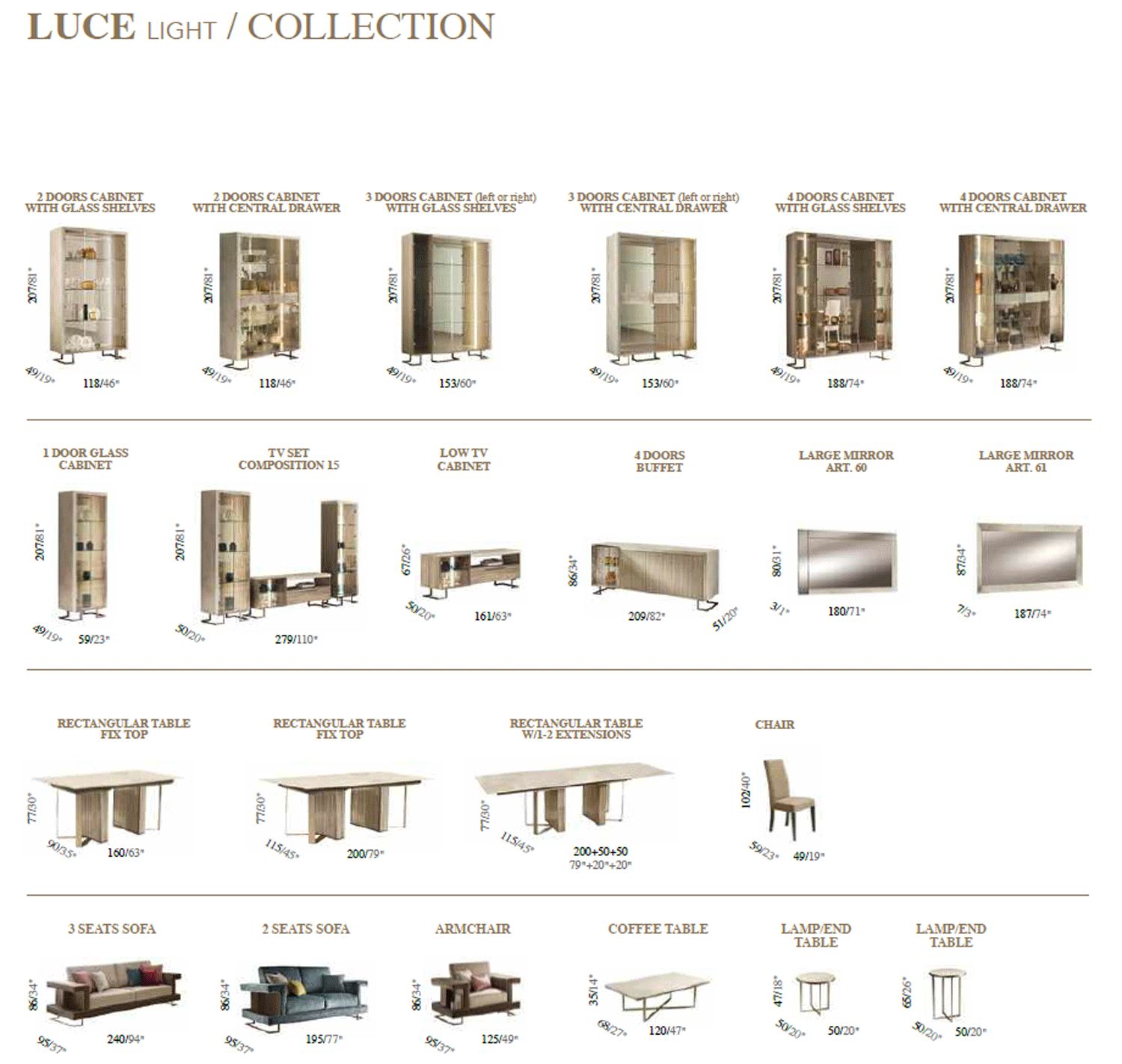 Arredoclassic - Luce Light TV Cabinet