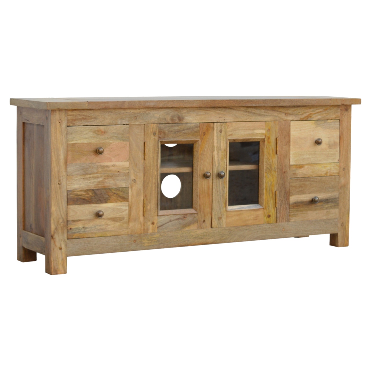 Artisan - Granary Glazed TV Unit with 4 Drawer