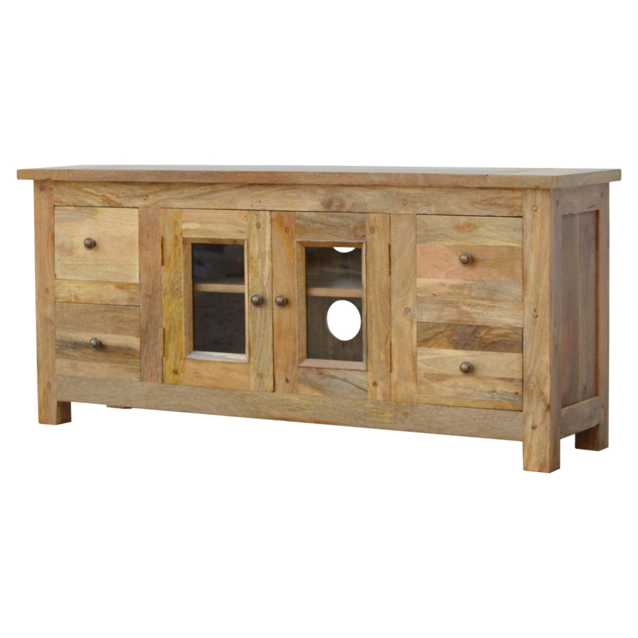 Artisan - Granary Glazed TV Unit with 4 Drawer