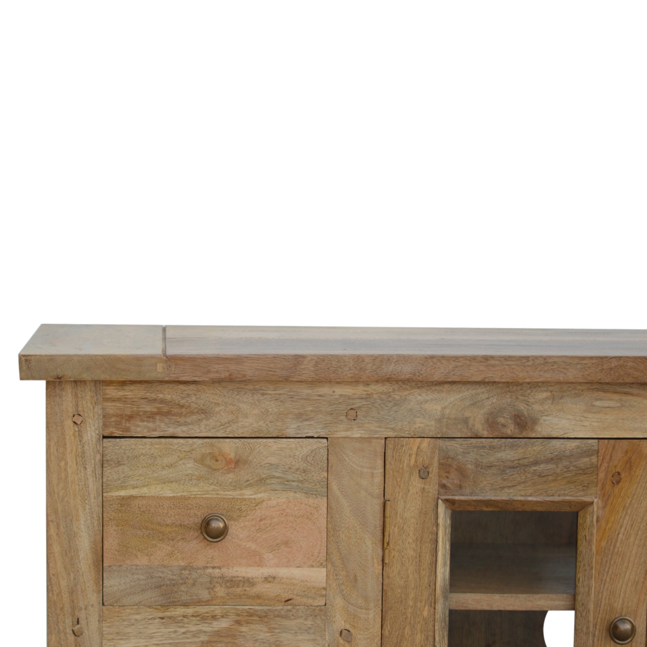 Artisan - Granary Glazed TV Unit with 4 Drawer