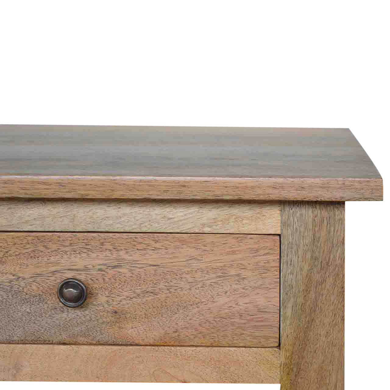 Artisan - Country Coffee Table with 4 Drawer in Oak-Ish