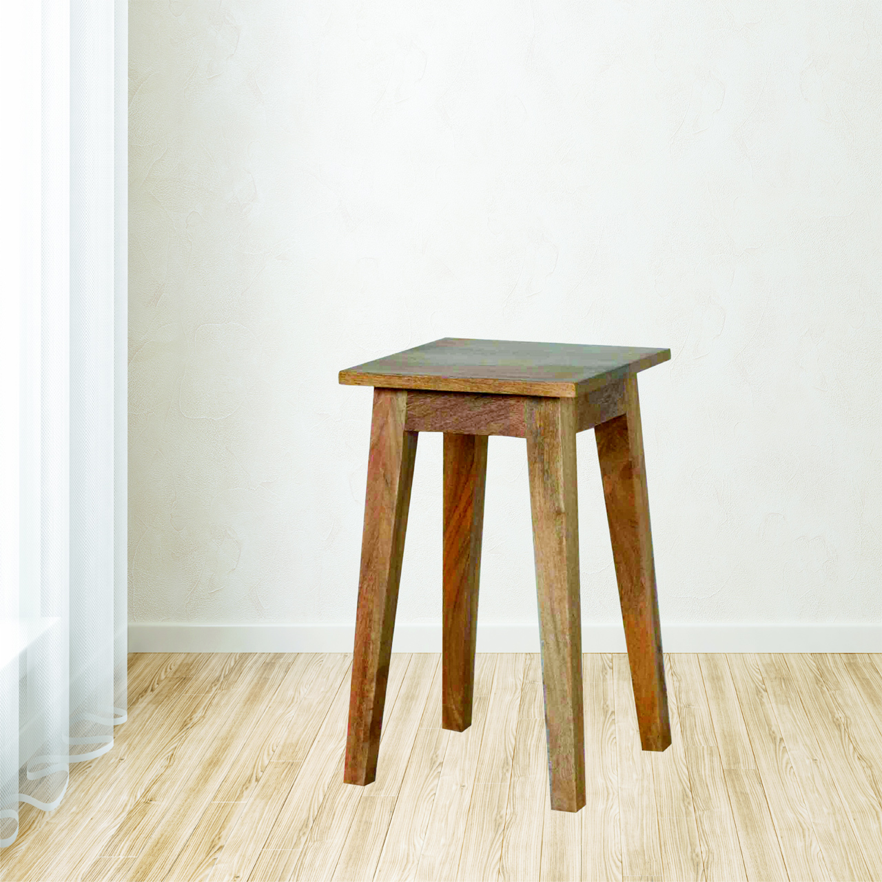 Artisan - Nordic Style Accent Stool in Oak-Ish