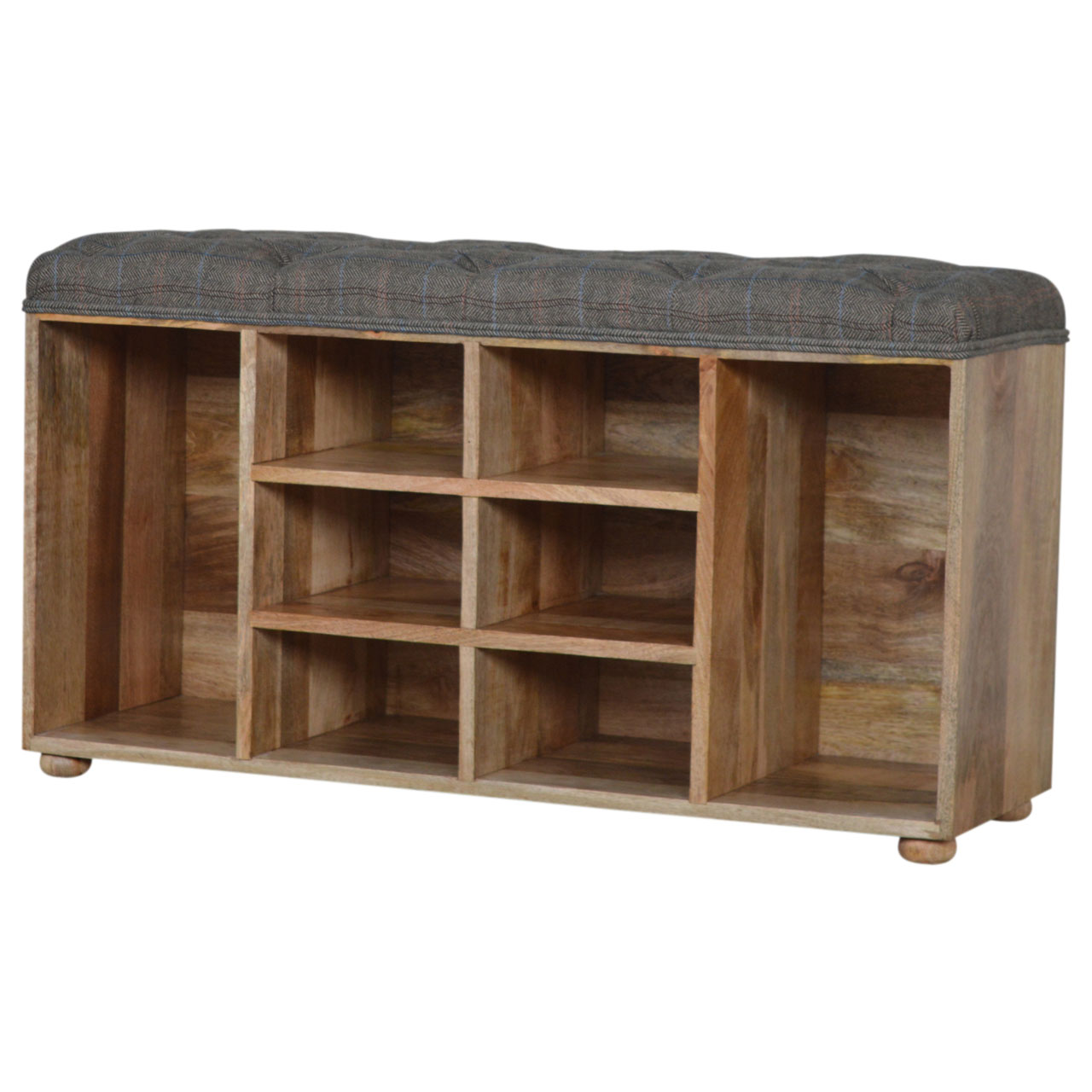 Artisan - Multi Open Storage Bench in Copper, Tweed