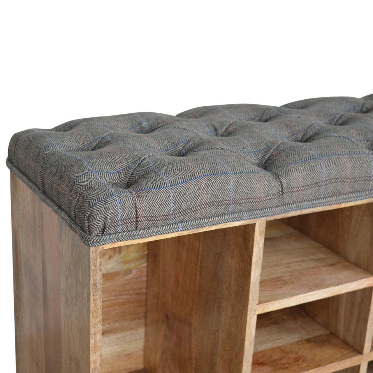 Artisan - Multi Open Storage Bench in Copper, Tweed