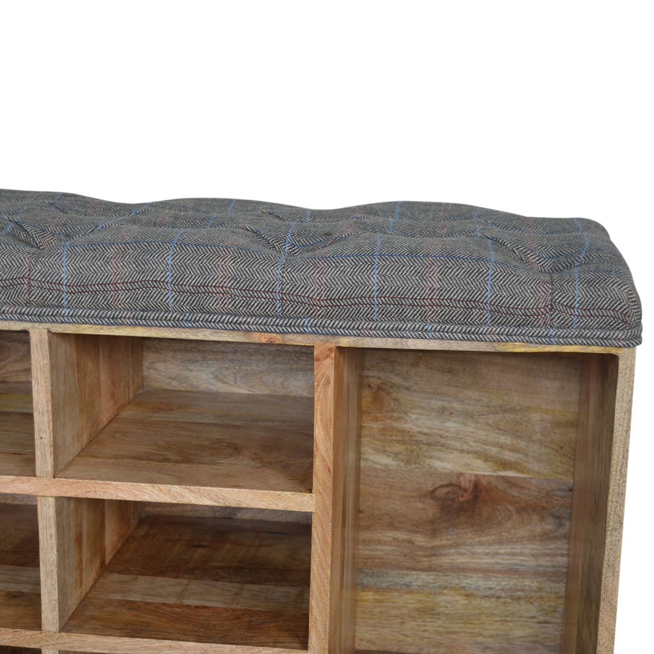 Artisan - Multi Open Storage Bench in Copper, Tweed