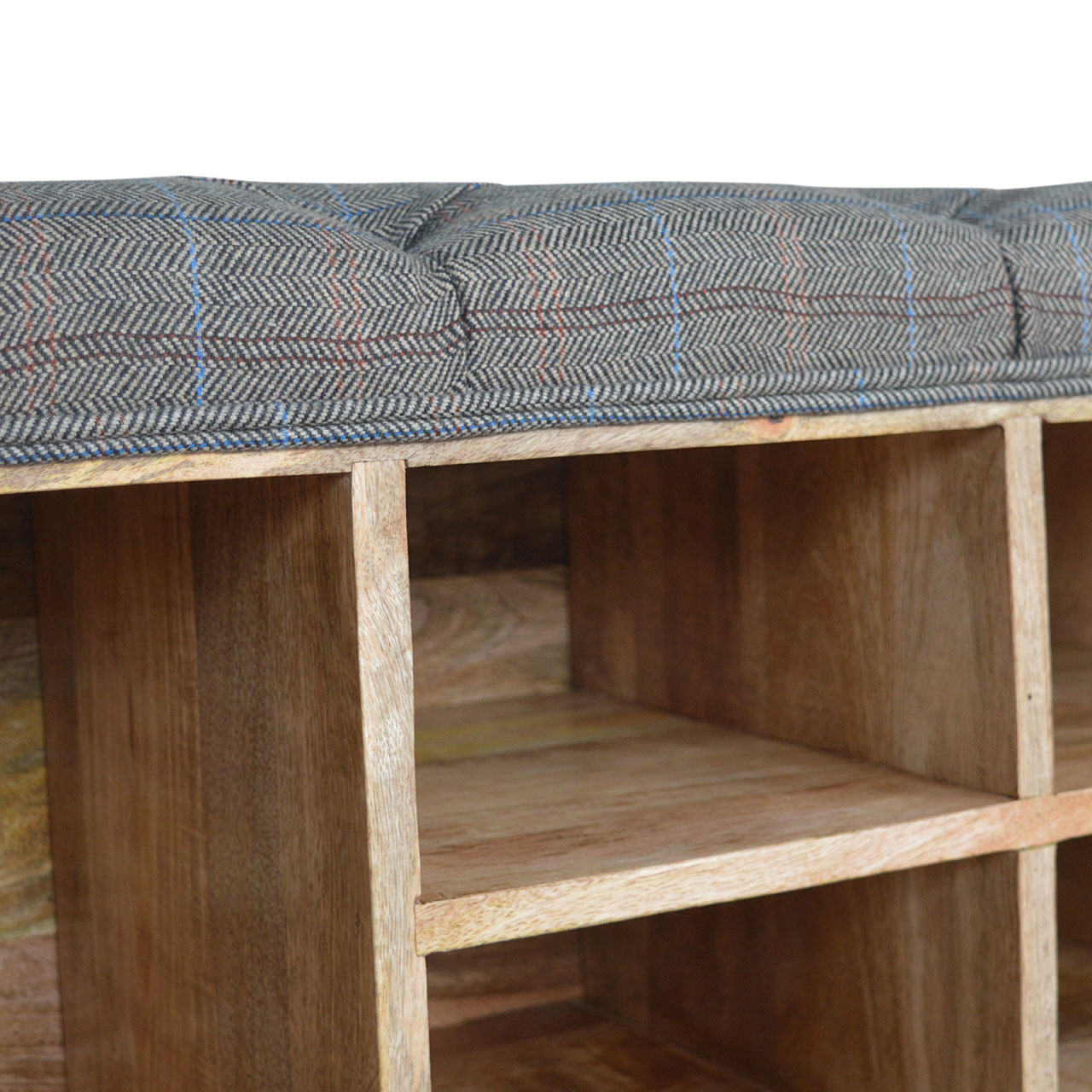 Artisan - Multi Open Storage Bench in Copper, Tweed