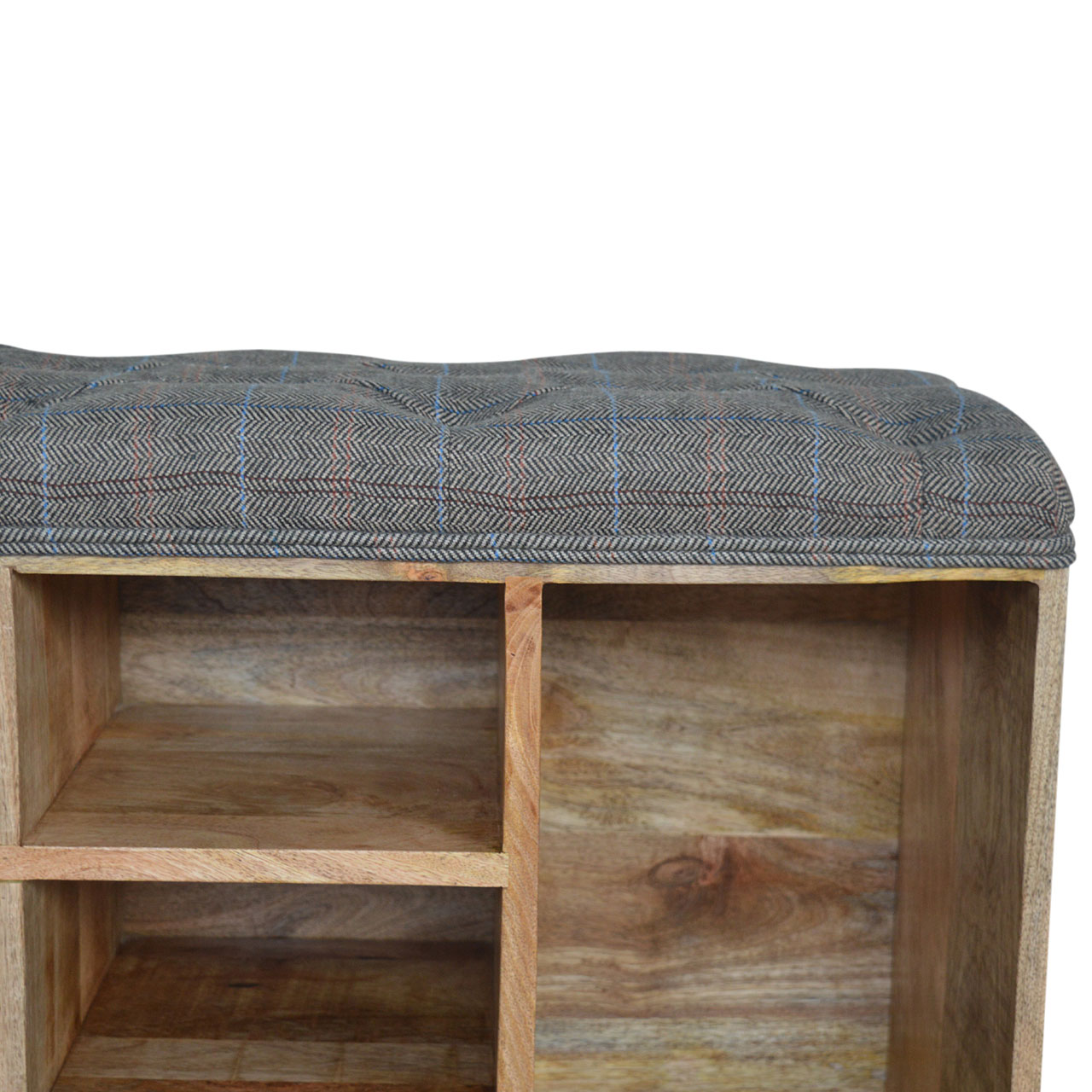 Artisan - Multi Open Storage Bench in Copper, Tweed