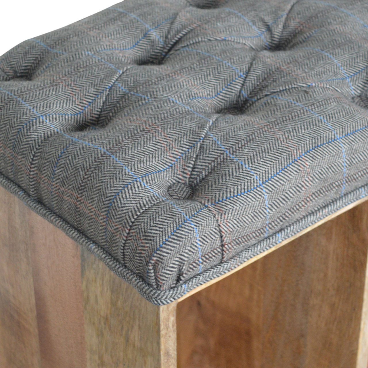 Artisan - Multi Open Storage Bench in Copper, Tweed