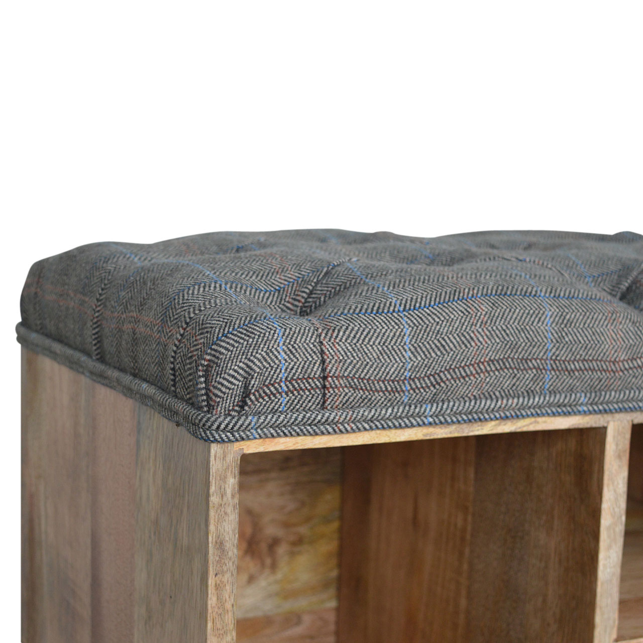 Artisan - Multi Open Storage Bench in Copper, Tweed