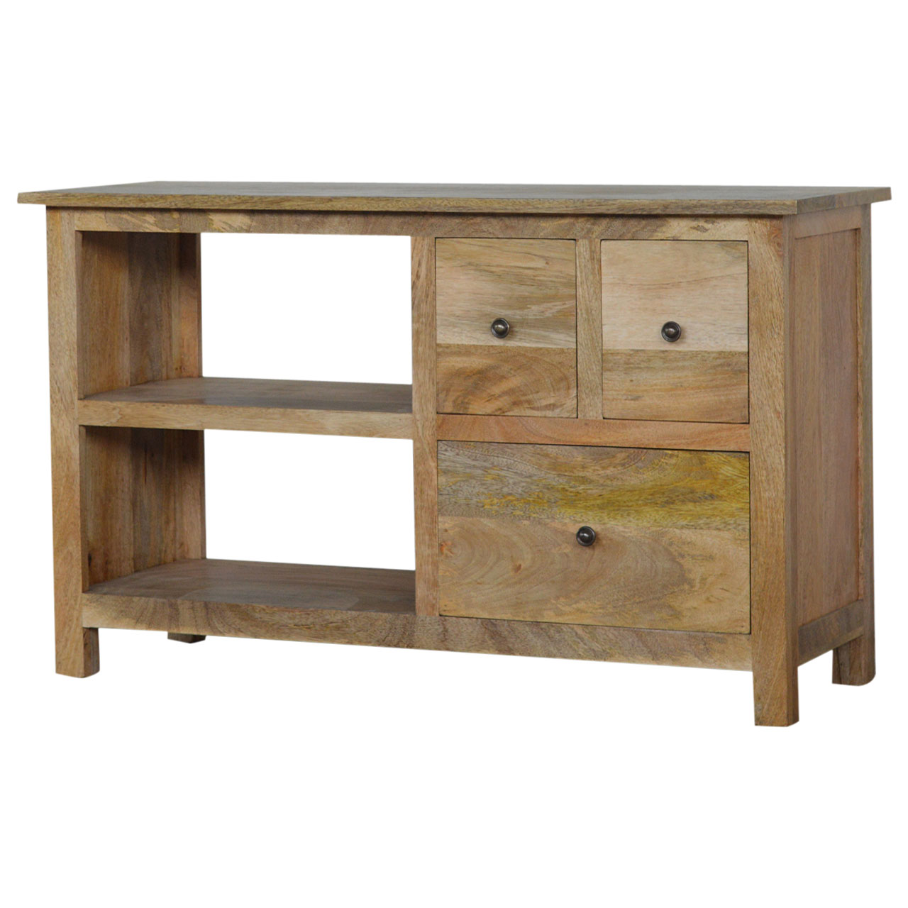 Artisan - Country Media Unit with 3 Drawer in Oak-Ish