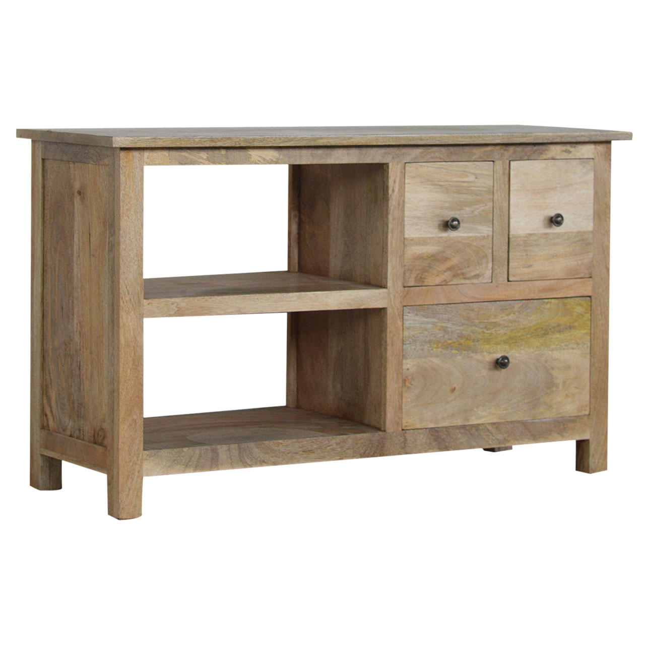 Artisan - Country Media Unit with 3 Drawer in Oak-Ish