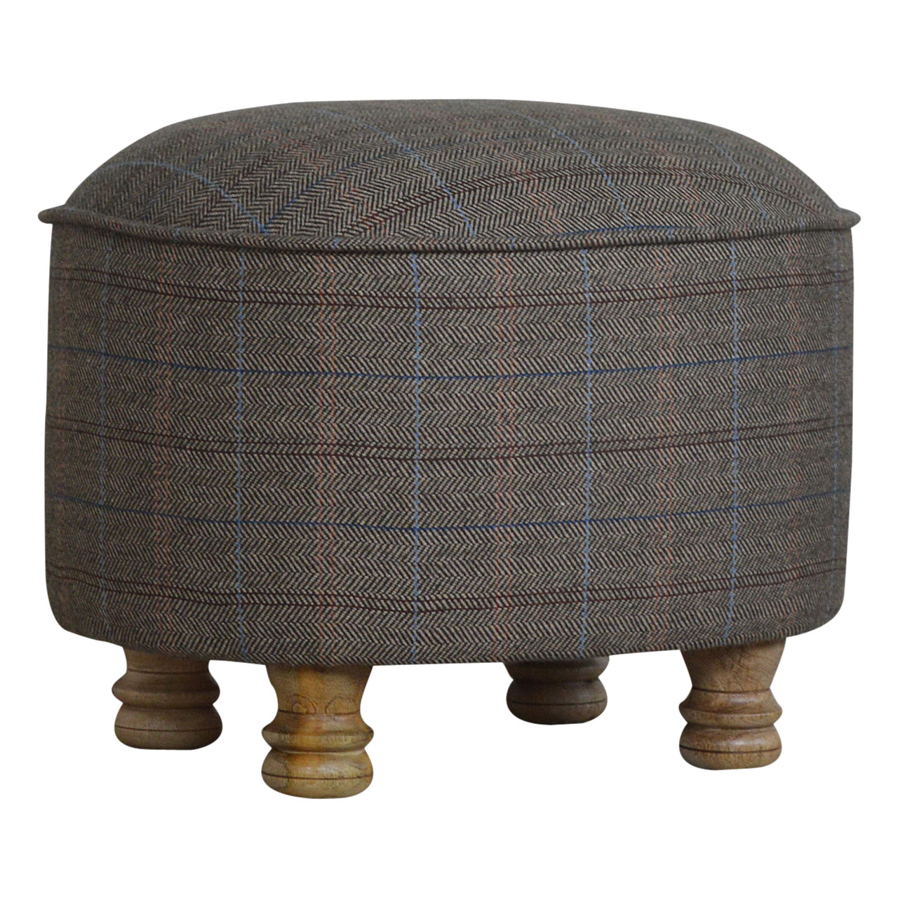 Artisan - Oval Multi Foot Stool in Tweed