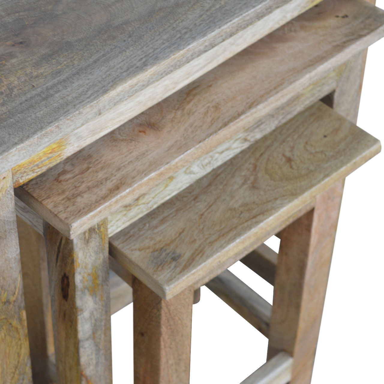 Artisan - Country Solid Stool Set of 3 in Oak-Ish, Wood