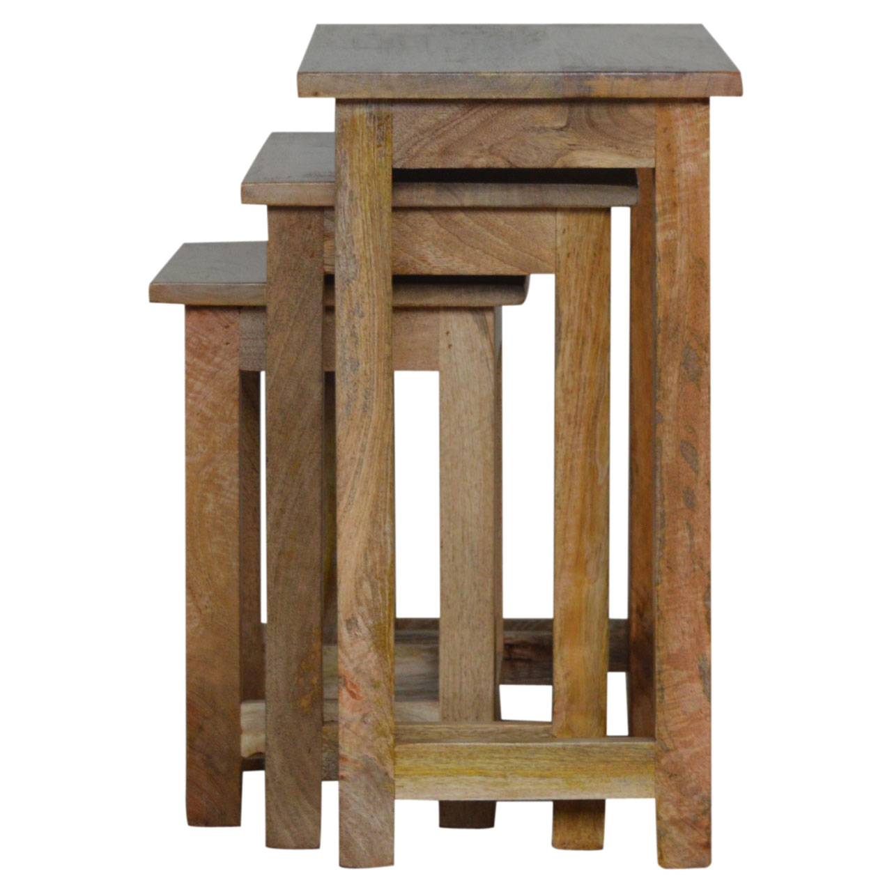 Artisan - Country Solid Stool Set of 3 in Oak-Ish, Wood