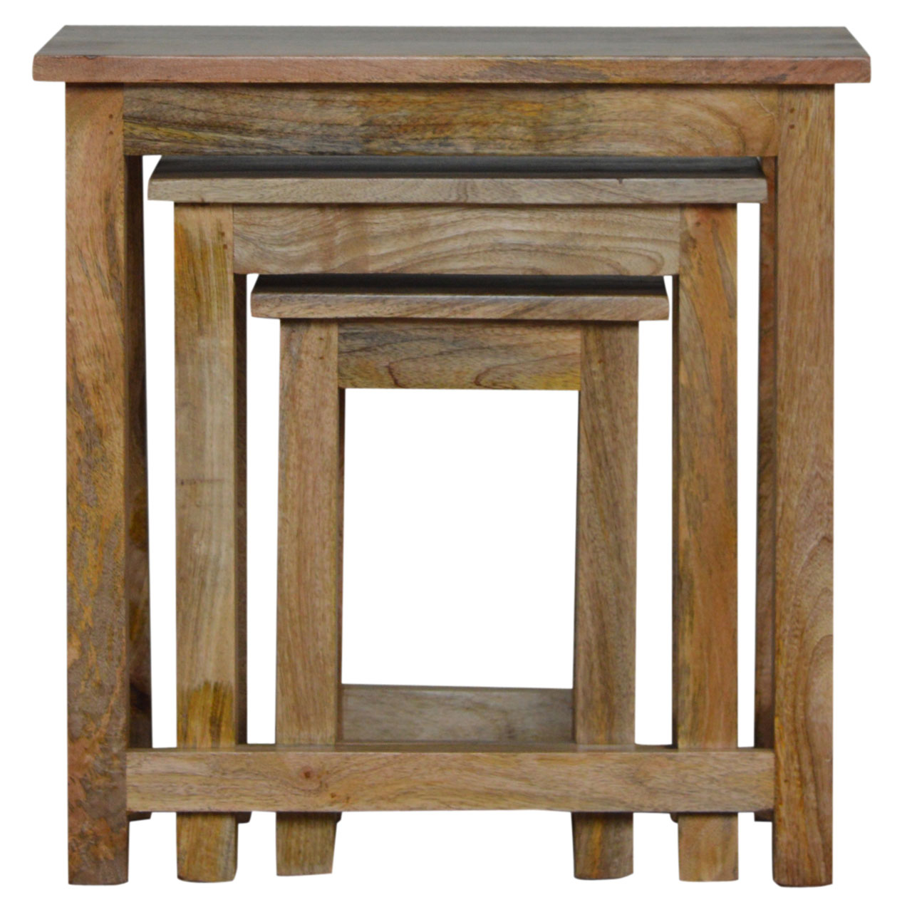 Artisan - Country Solid Stool Set of 3 in Oak-Ish, Wood