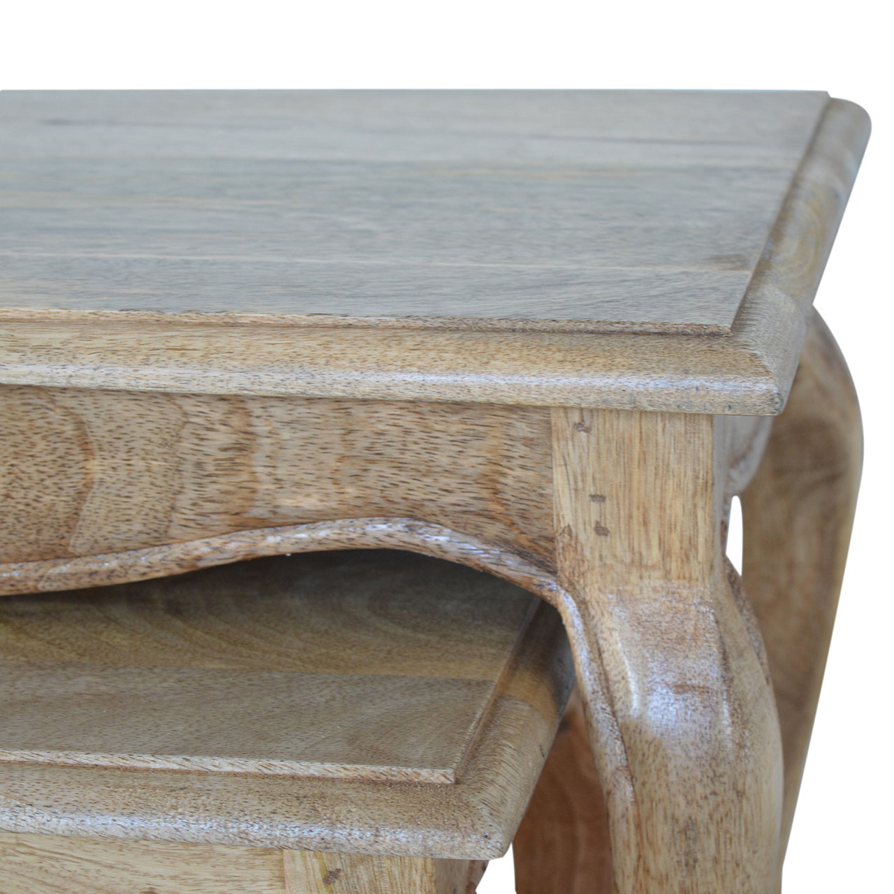 Artisan - French Style Nesting Stools in Oak-Ish