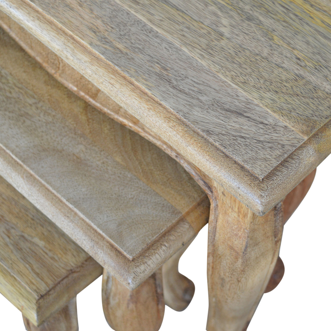 Artisan - French Style Nesting Stools in Oak-Ish