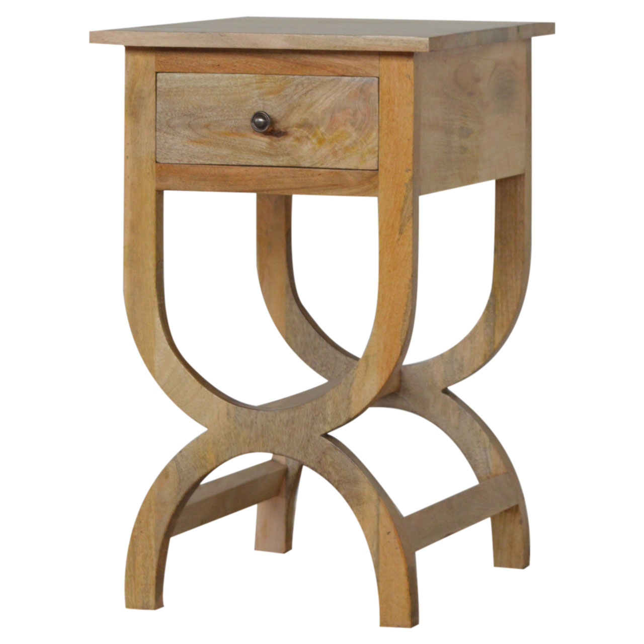 Artisan - Serpentine Nightstand in Oak-Ish