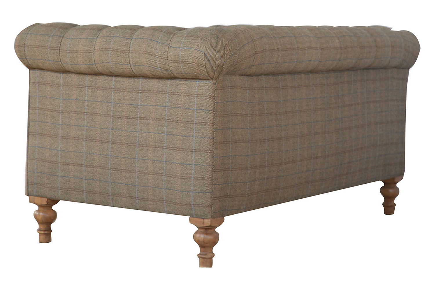 Artisan Chesterfield Sofa with 2 Seater - Gray, Multi Tweed