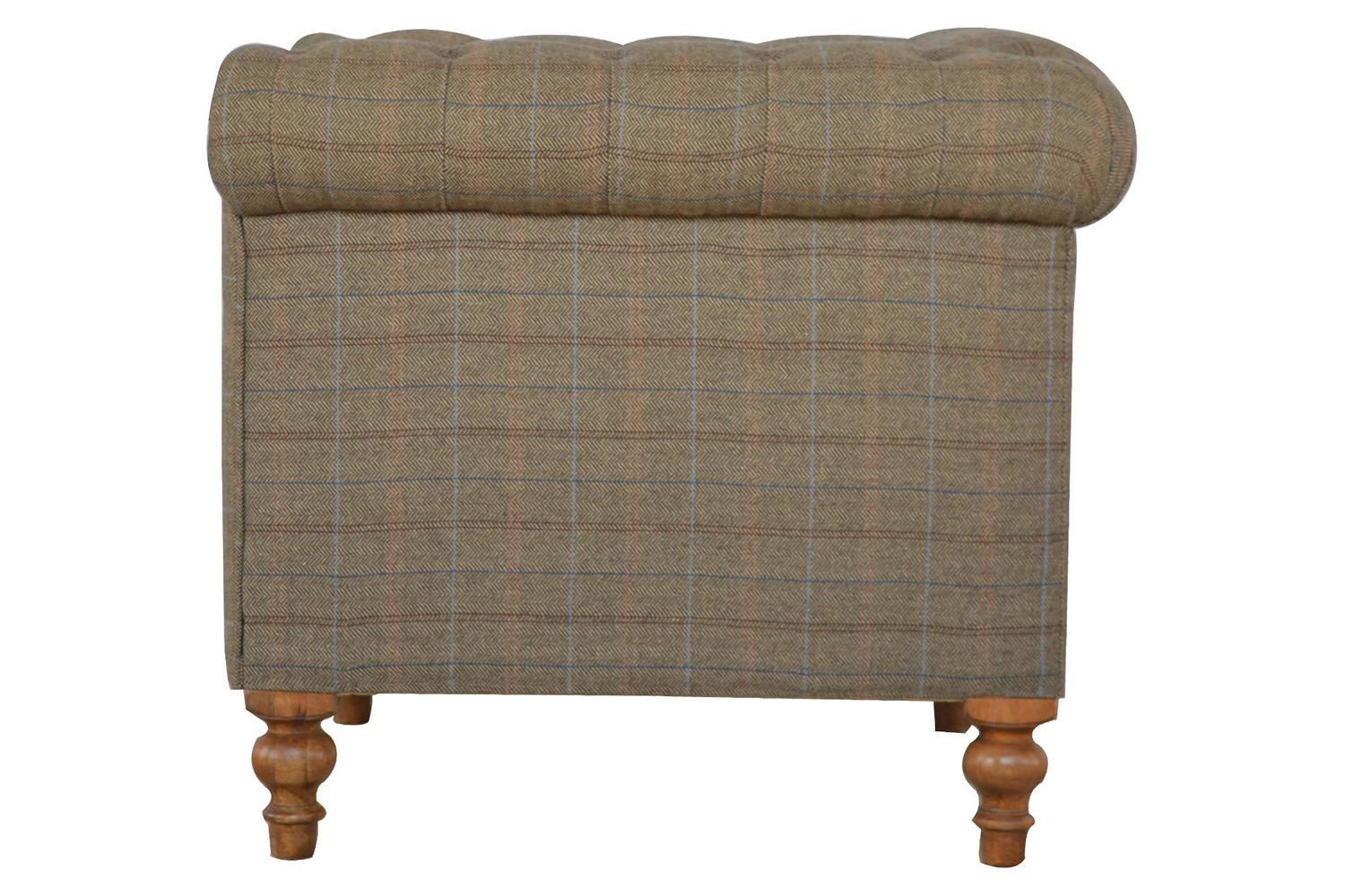 Artisan Chesterfield Sofa with 2 Seater - Gray, Multi Tweed