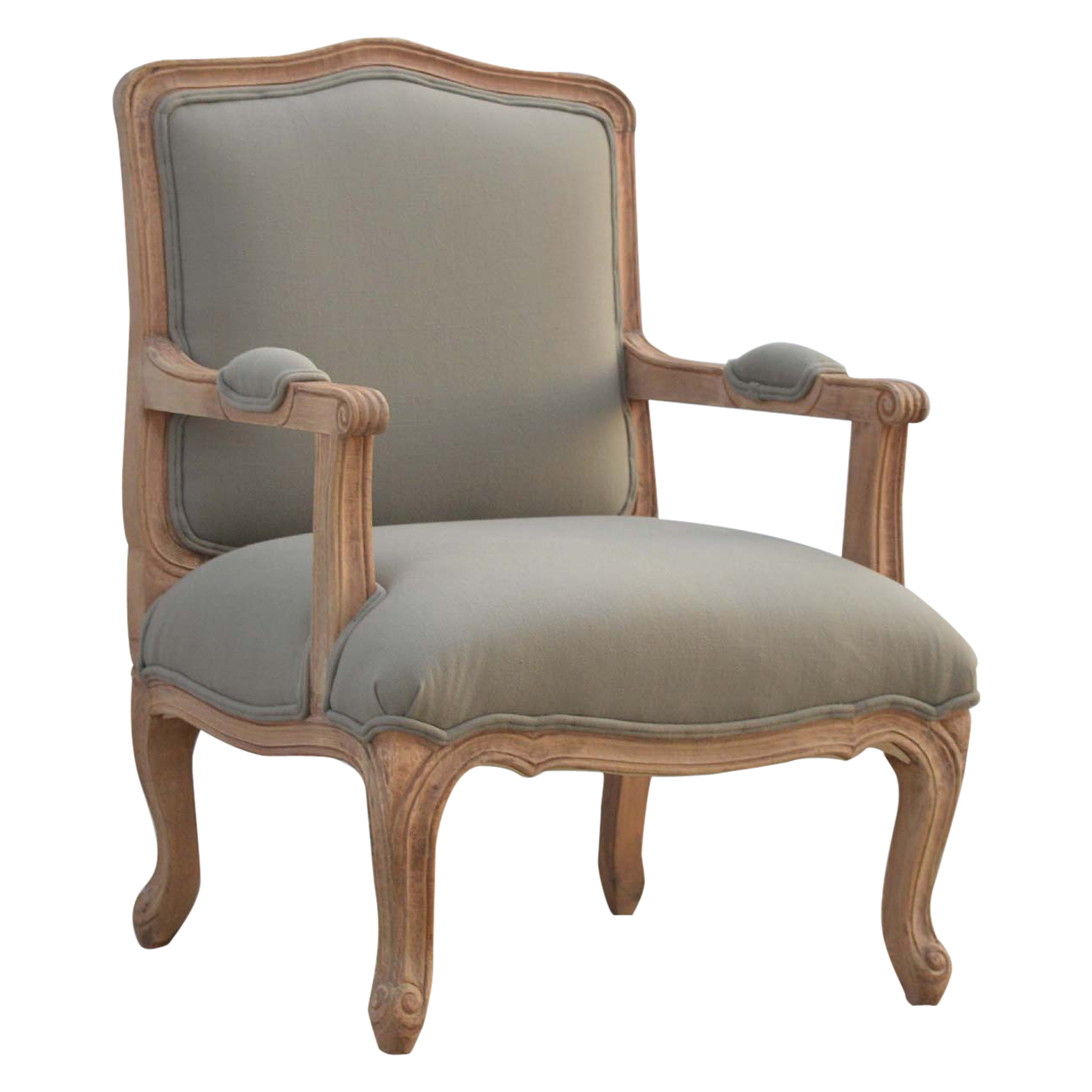 Artisan™ French Style Upholstered Armchair - Sun Bleached