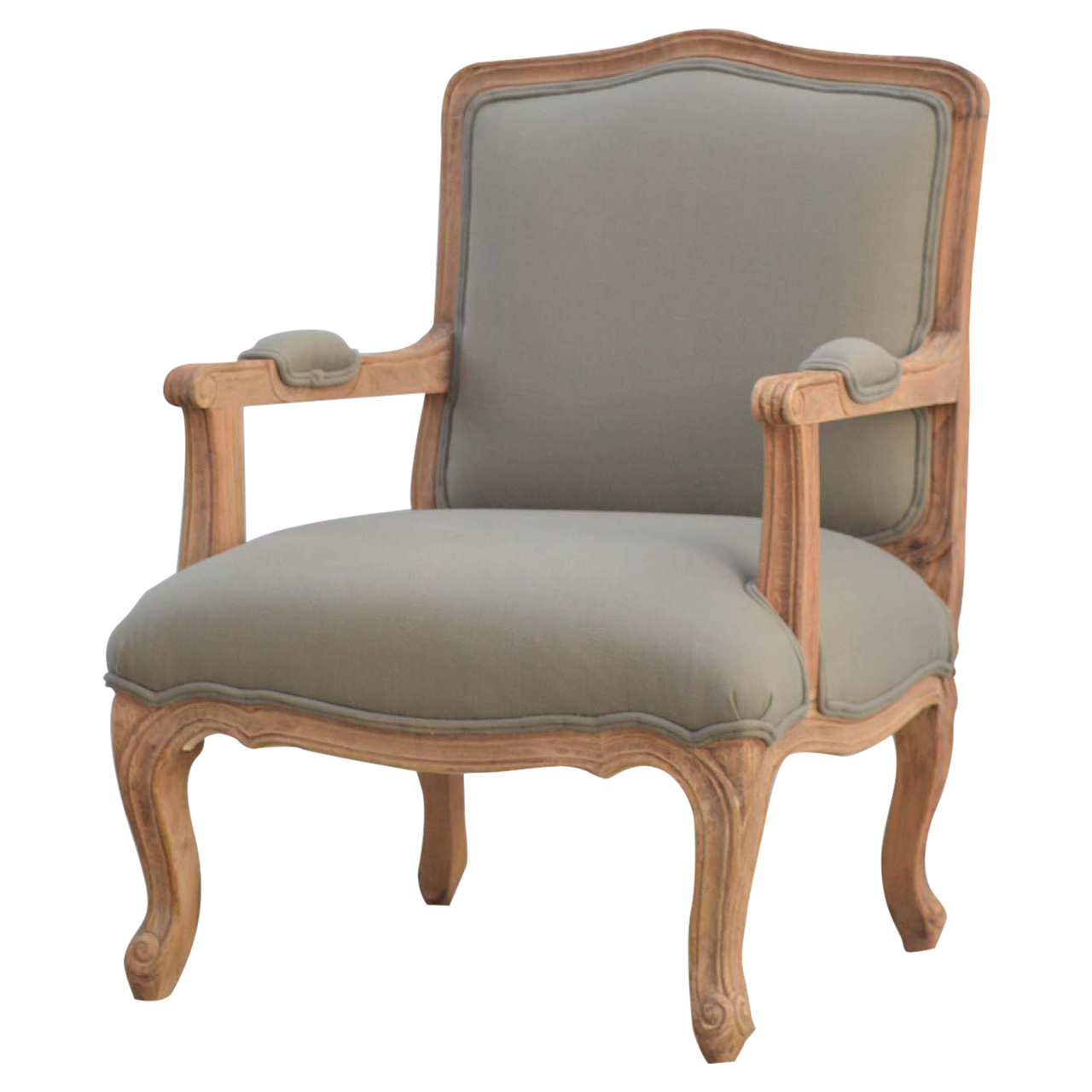 Artisan™ French Style Upholstered Armchair - Sun Bleached