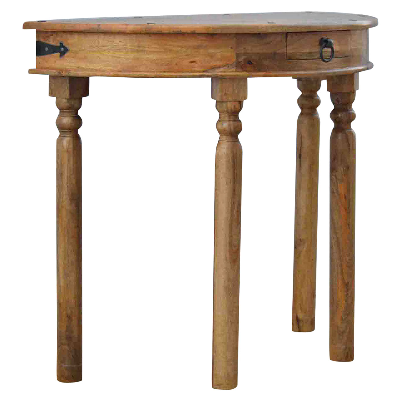 Artisan - Serpentine Console Table in Oak-Ish