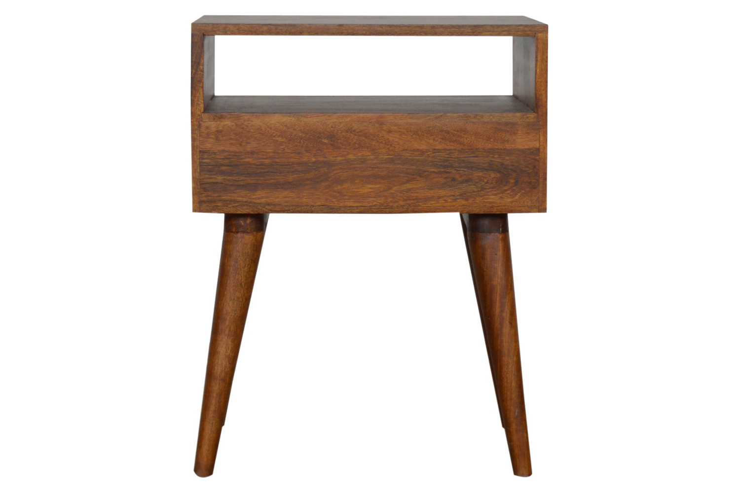 Artisan Assorted Open Slot Bedside - Chestnut