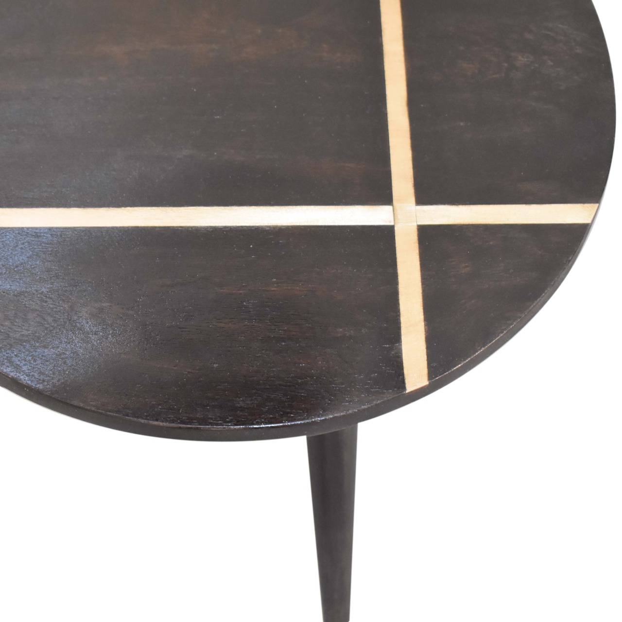 Artisan - Inlay End Table in Walnut/Gold