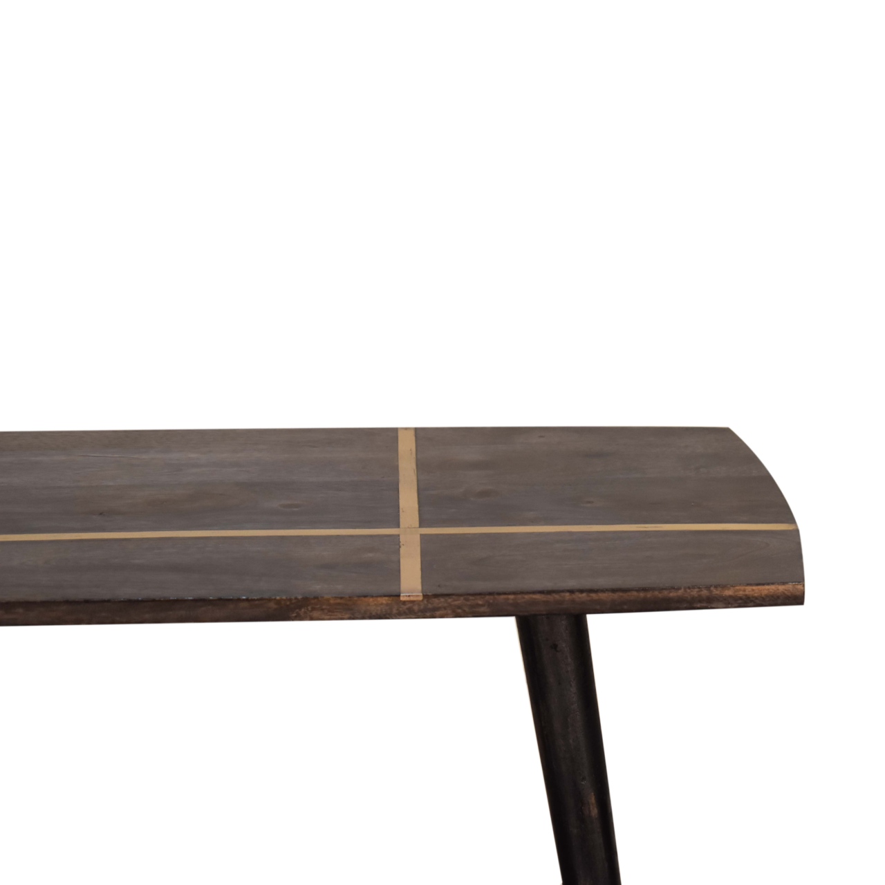 Artisan - Inlay Coffee Table in Ash Black, Brass