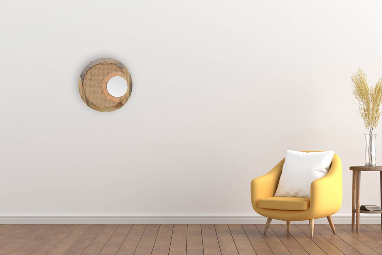 Artisan Woven Mirror - Round