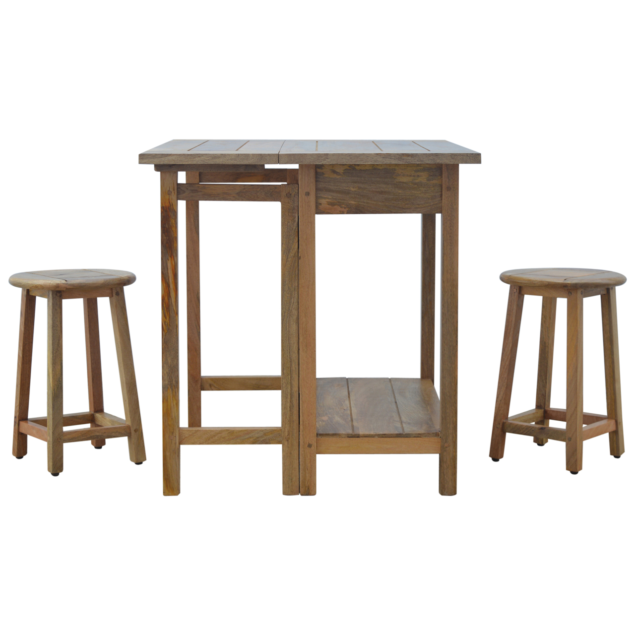 Artisan - Breakfast Table with 2 Stools in Oak-Ish