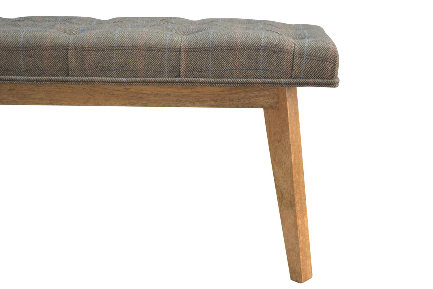 Artisan - Multi Tweed Deep Button Hallway Bench