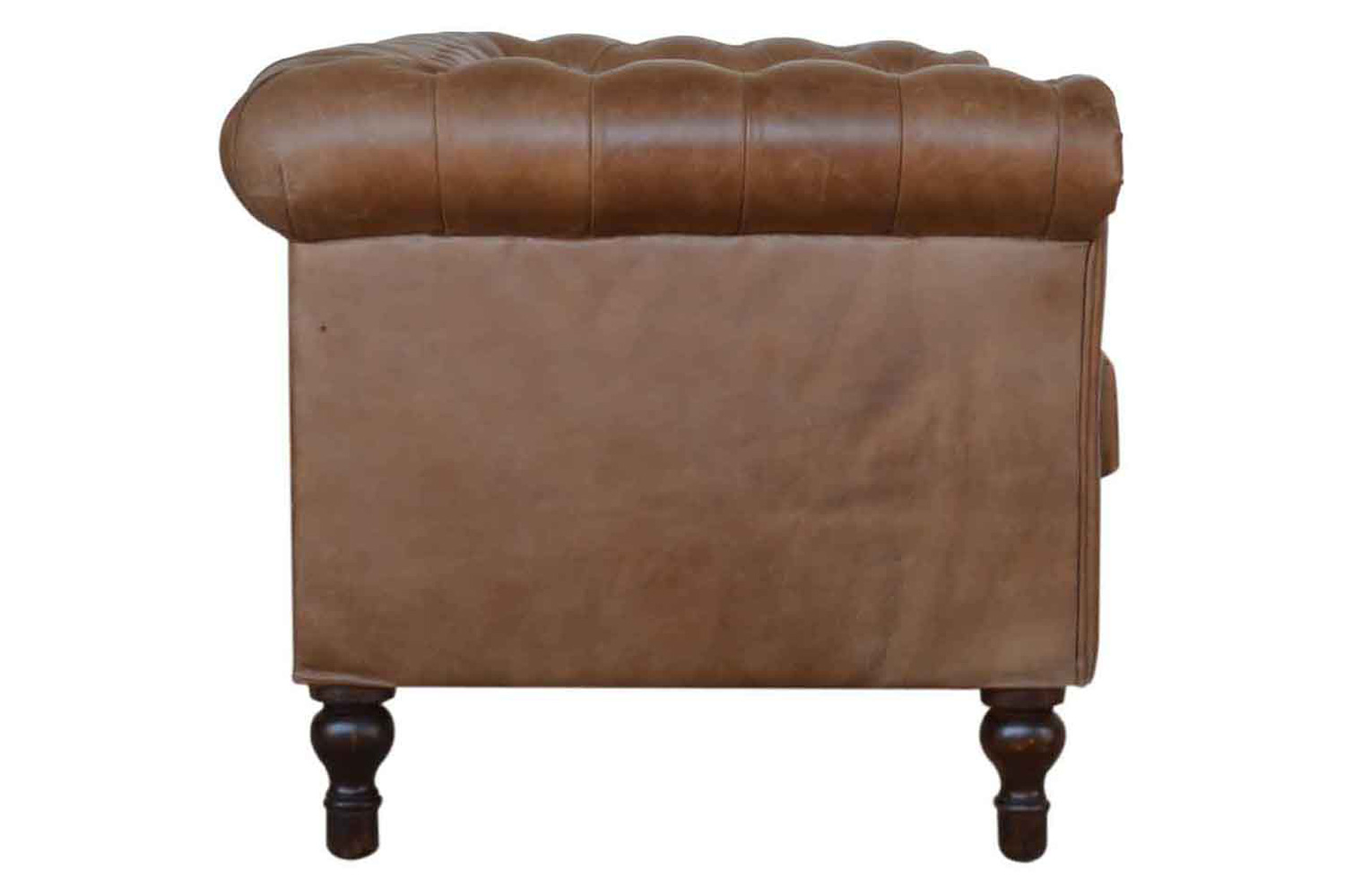 Artisan Chesterfield Sofa with 2 Seater - Brown, Leather