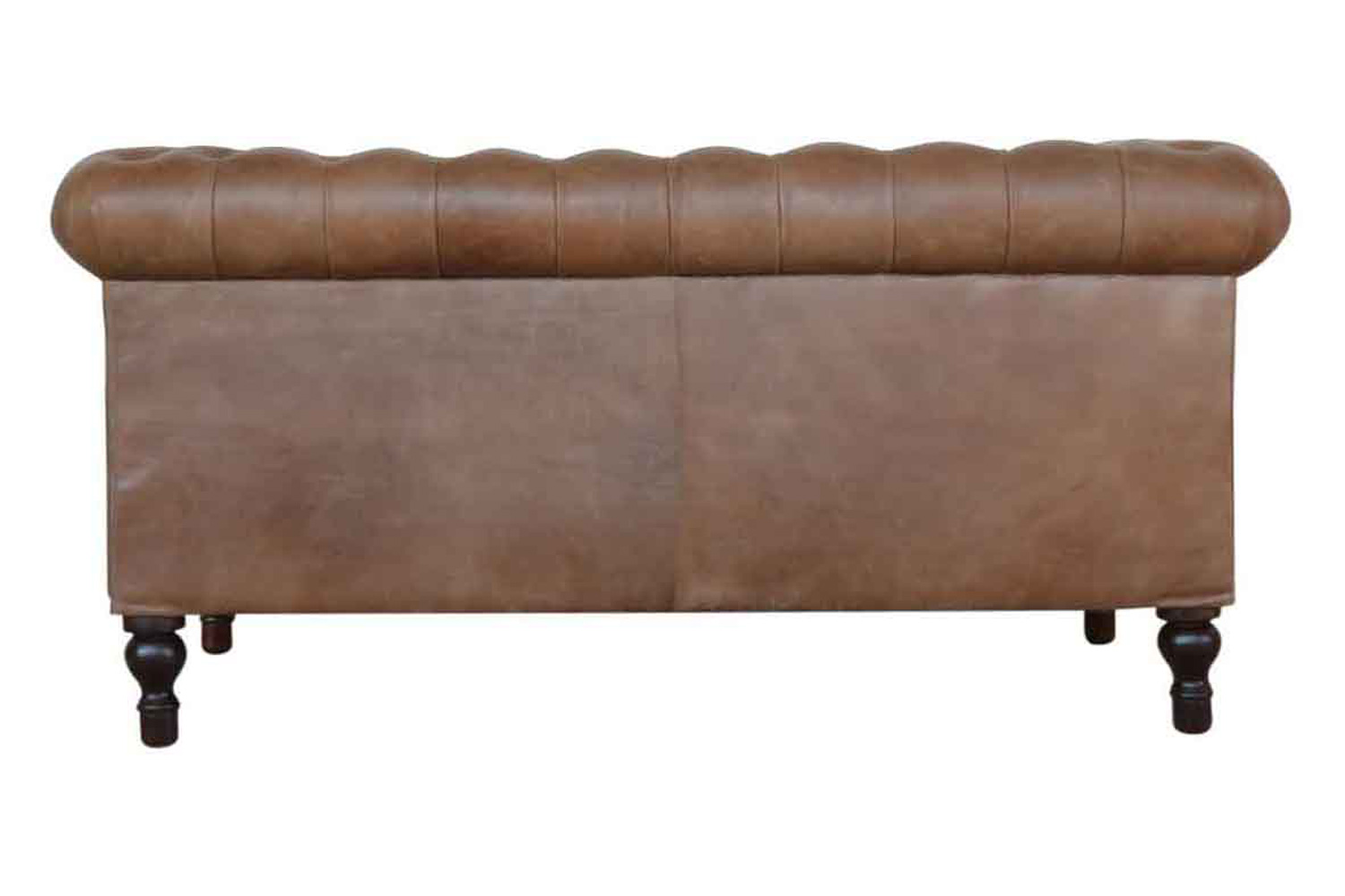 Artisan Chesterfield Sofa with 2 Seater - Brown, Leather